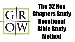 FTGC#0-The 52 Key Chapters Of The Bible: Starting The Devotional Journal Bible Study Method FTGC#0-The 52 Key Chapters Of The Bible: Starting The Devotional Journal Bible Study Method