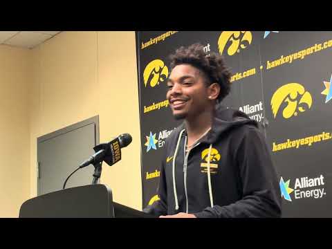 Kamari Moulton reacts to Iowa football’s win over Northern Illinois