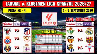 2026 La Liga Schedule Matchday 4 ~ BETIS vs REAL MADRID ~ VALENCIA vs BARCELONA ~ LaLiga 2026 screenshot 2