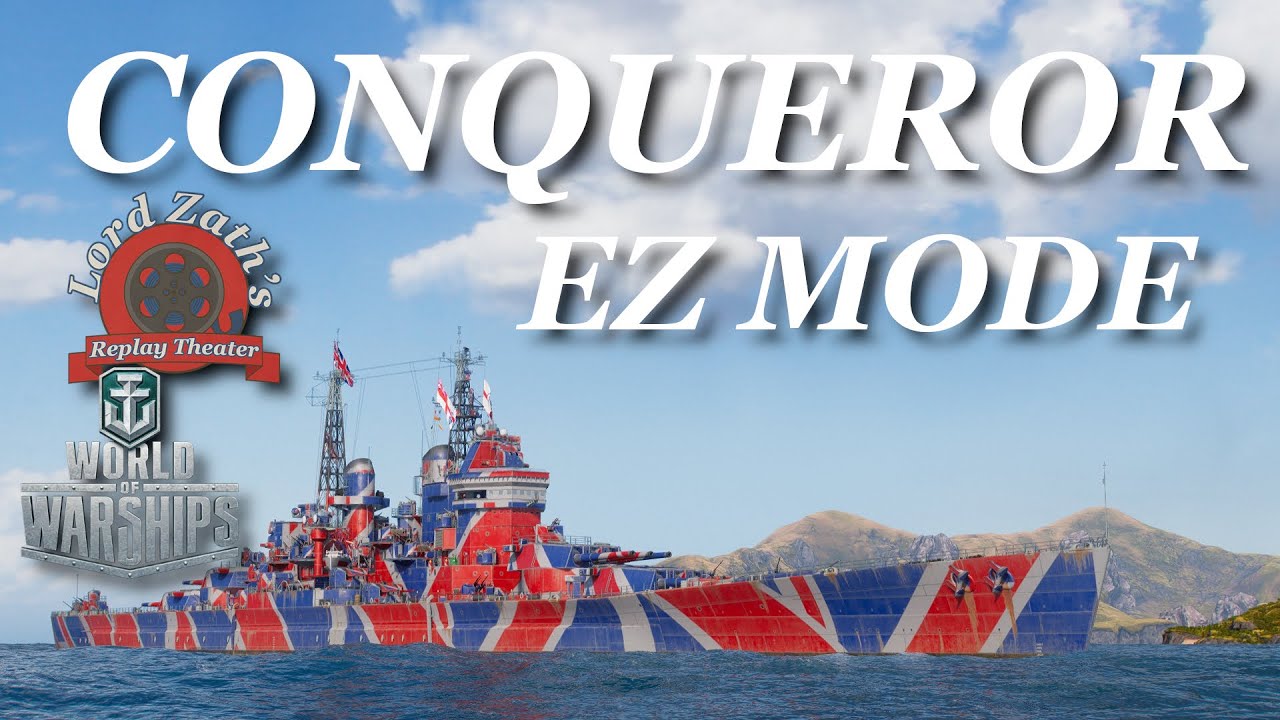 EZ Mode - Conqueror Tier 10 British BB Hotspot North Spawn World of Warships