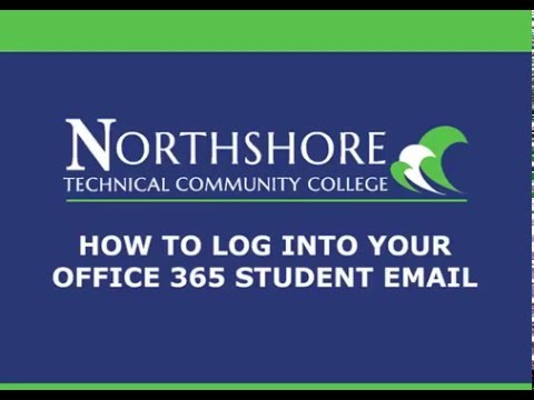 NTCC - How To Log Into Your Office 365 Student Emai