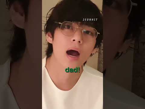 Taehyung telling ARMY his dream is to become a dad