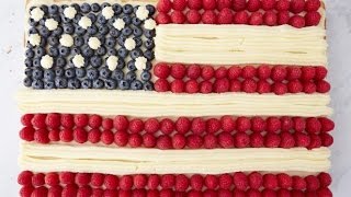 How To Make Inas American Flag Cake Food Network