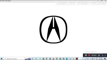 Acura logo in python | python turtle graphics | python for beginners #poojapatel #python #chiki1601