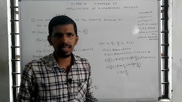 Class 12 Maths | Chapter 7 | Applications of Differential calculus | Exercise: 7.6 | Q no : 1