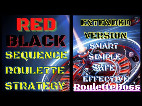 Red black sequence roulette strategy (Extended version) Roulette Boss