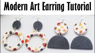 This is a fun and easy take on set of modern art polymer clay
earrings. the technique simple quick, but result beautiful
eye-catching. th...