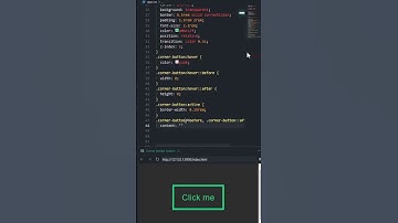 Corner border button in CSS #html #css #js #creative #design #coding