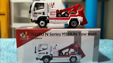 Unboxing the isuzu N series tow truck from tiny
