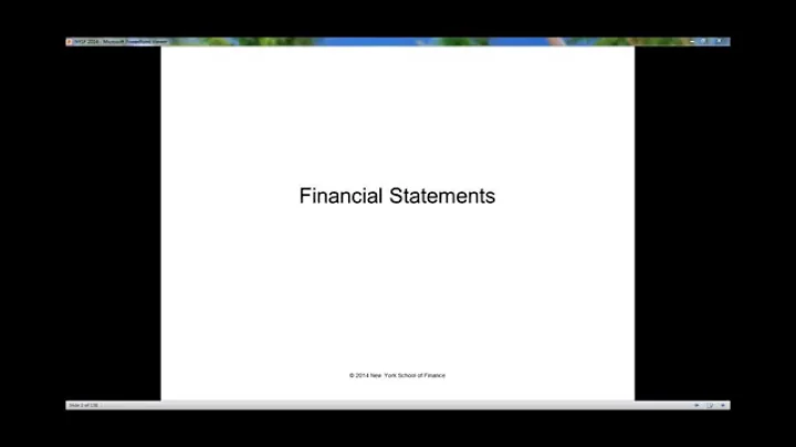 Core Financial Modeling Part 1