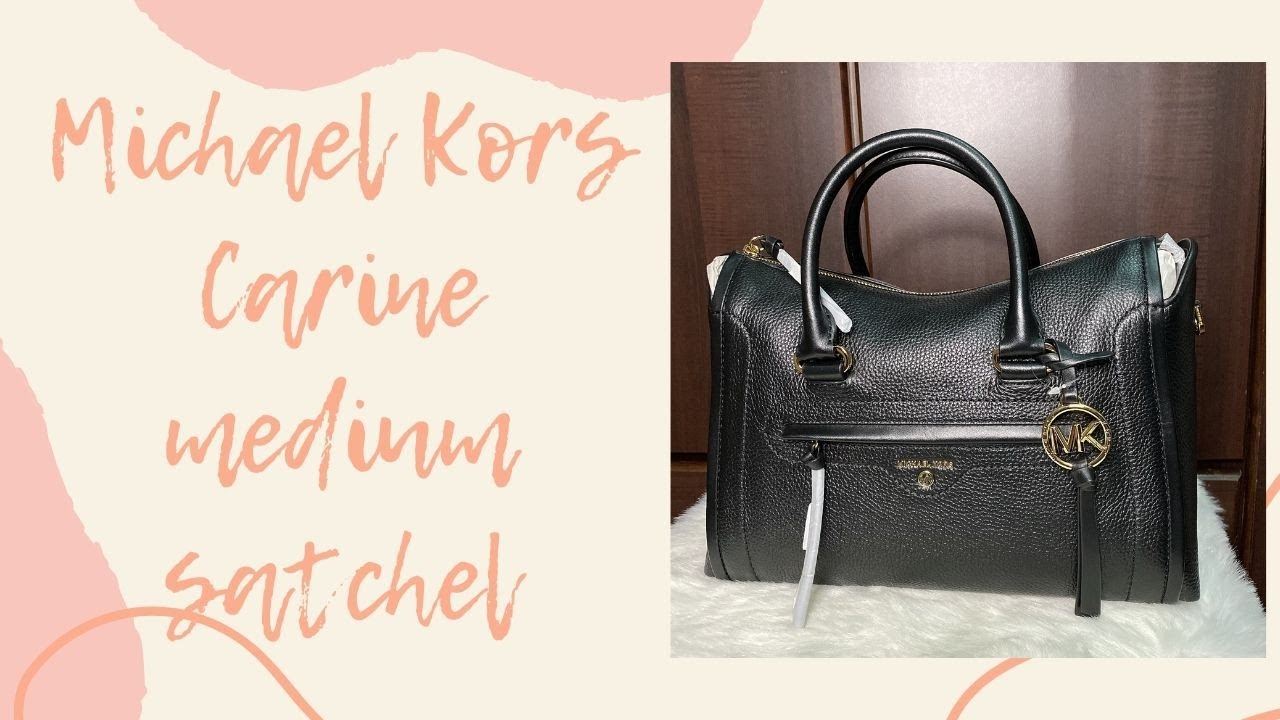 Michael Kors Carine Medium Satchel Unboxing - YouTube