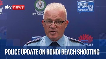 Police news conference after mass shooting at Bondi Beach in Sydney