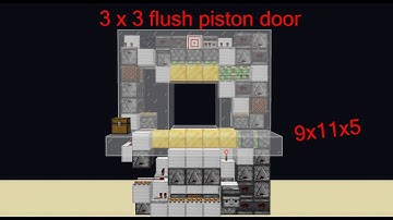 3x3 Flush Seamless Piston Door Tutorial | UPDATED