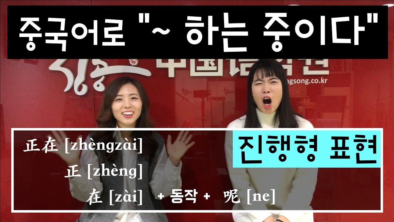 [안태정쌤 중국어 문법] 동작의 진행 : 중국어로 ~하는 중이다.