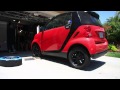 Smart Car wheels - plasti dip - matte black