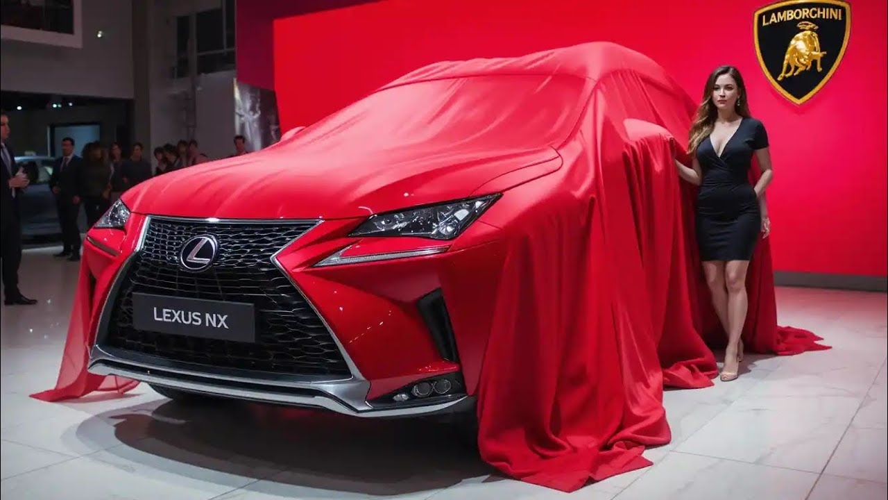 "2025 Lexus NX Engine Reveal – Under the Hood of a Red Beast in Studio Lighting"