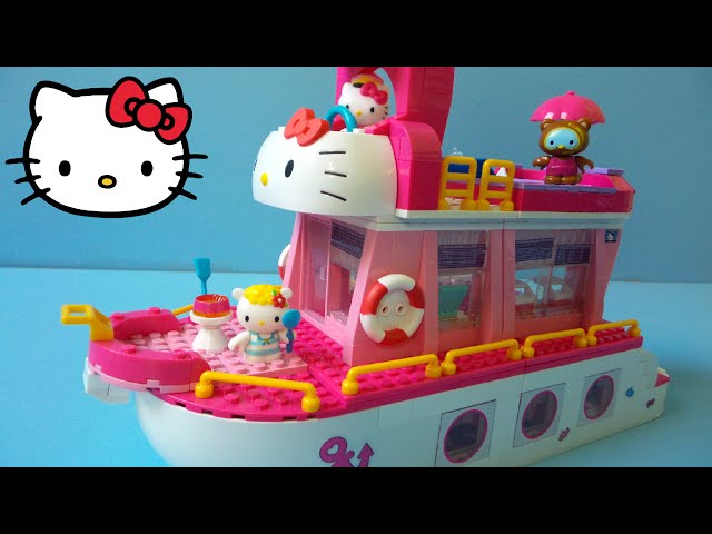 2013 Mega Bloks Hello Kitty Lego Cruise Ship 10930 99%+ Complete Incl –  Omniphustoys