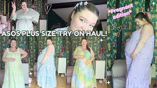 ASOS PLUS SIZE TRY ON HAUL! *VERY PREGNANT EDITION*