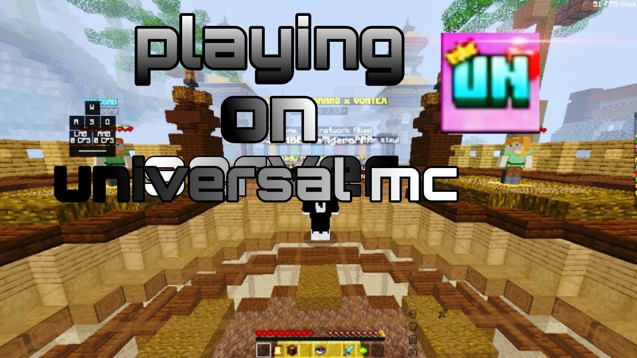 playing the best Minecraft server universal mc - YouTube
