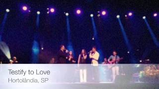Having some fun in Brazil while singing "Testify to Love!"