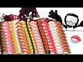 1 VS 100 Layers food Challenge Sushi Friday Night Funkin Mukbang Animation