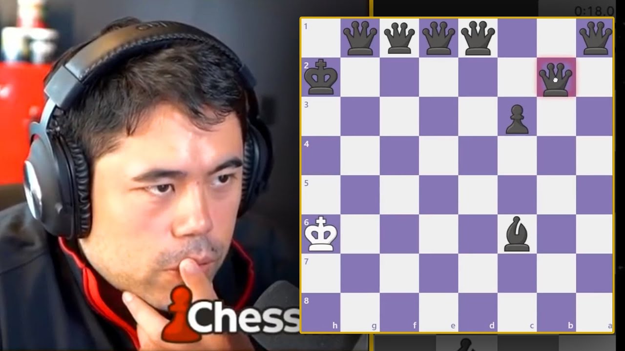 hikaru traps a GMs queen early with the grob #chess #chesstok