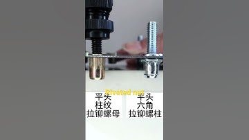 Riveted nut vs riveted stud