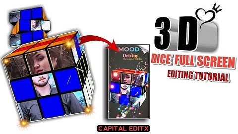 Dice New Trending WhatsApp Status Editing || New kinemaster Editing || Cube Editing || 3D Editing