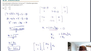 Homework examples for complex eigenvalues (Math 204 Section 5.5 video 3)