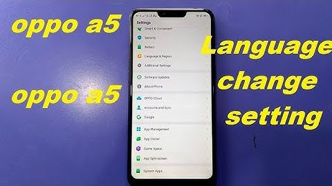 How to Change Language in Oppo | oppo a5s me language Kaise Change Kare