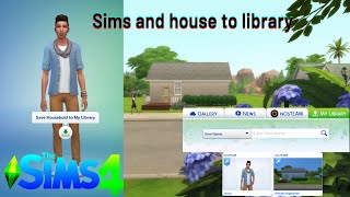 Saving your sims and existing lot to the library // The Sims 4: Tutorial