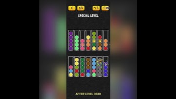 Ball Sort Special Level - Locked Ball (after Level 3530)