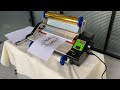 How to use lf360s a3 laminator doing gold foil lamination