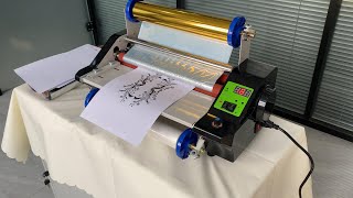 How to use LF360S A3 Laminator doing Gold Foil Lamination screenshot 3