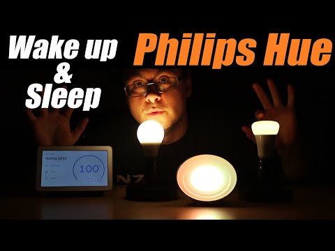 Gently Wake Up To Hue Lighting - With Google Home And Alexa!
