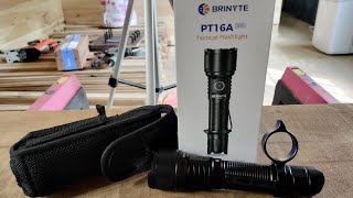 Brinyte PT16A tactical flashlight. this thing is a beast of a light.