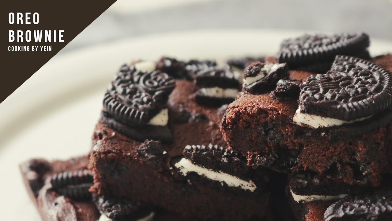 오레오 브라우니 만들기 : How to make Oreo Brownies : オレオブラウニー -Cooking tree 쿠킹트리