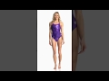 Arena Women's Wavy Water MaxLife Challenge Thin Strap Open Back One Piece Swimsuit | SwimOutlet.com