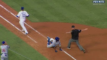 NLCS Gm5: Fowler plates Russell on infield single
