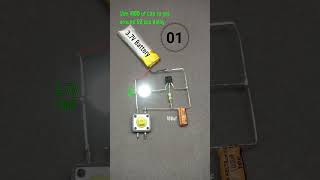 Simple LED Delay Circuit with 100uF Capacitor ⚡