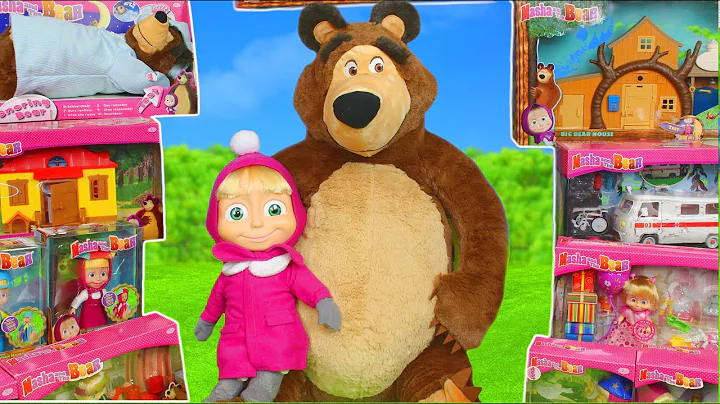 Masha and the Bear Dolls and Playhouse for Kids