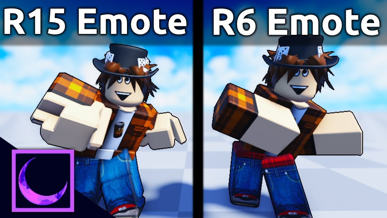 Roblox R15 Emotes But It's R6