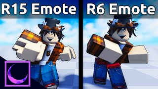 Roblox R15 Emotes But It's R6