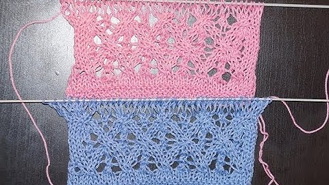 Вязание спицами. Схема 21. Ажурный узор с ромбами  ////   Knitting. Scheme. openwork pattern