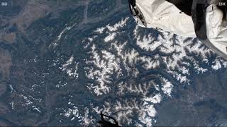Earth from Space. Alps. View from International Space Station. МКС. Альпы
