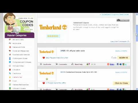 How To Use Timberland Coupon Codes