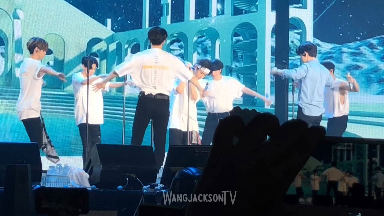 180804 'THANK YOU' GOT7 playing with the mics!! || Markson, JJP, Yugbam, Jingyeom !!