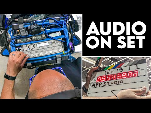 What Setting Up Sound on a Film Set Looks Like