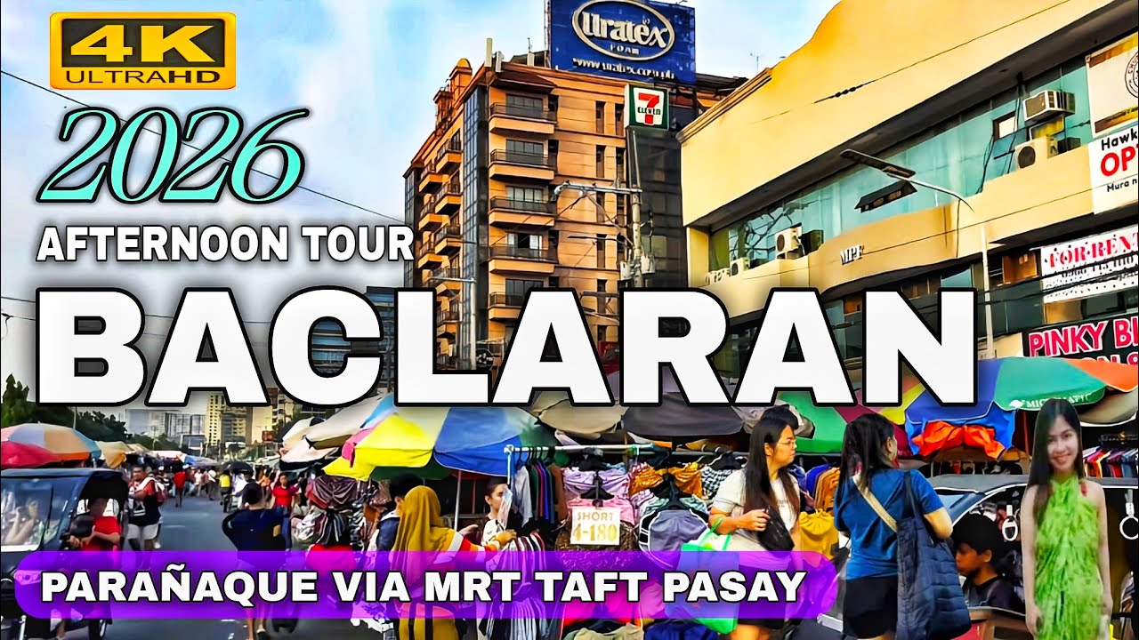 Baclaran Afternoon Rush 2026 |Affordable Finds & Street Vibes Via MRT Taft Station In 4K|Philippines