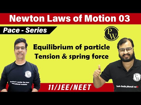 NLM 03 | Equilibrium of a particle | Tension, Normal Reaction and Spring Force |11 | NEET |IIT JEE |